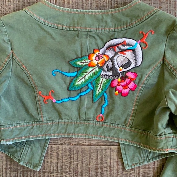 ⭐️Rare Miss Me Vintage Short Cropped Jean Jacket - Picture 2 of 12